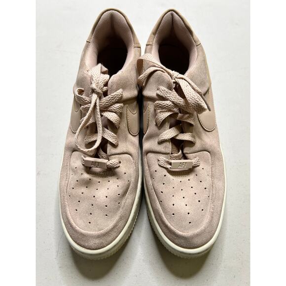 Nike Air Force 1 Sage Low AR5339-201 Pink Suede Platform Sneakers Women’s Sz 10 - Picture 3 of 10